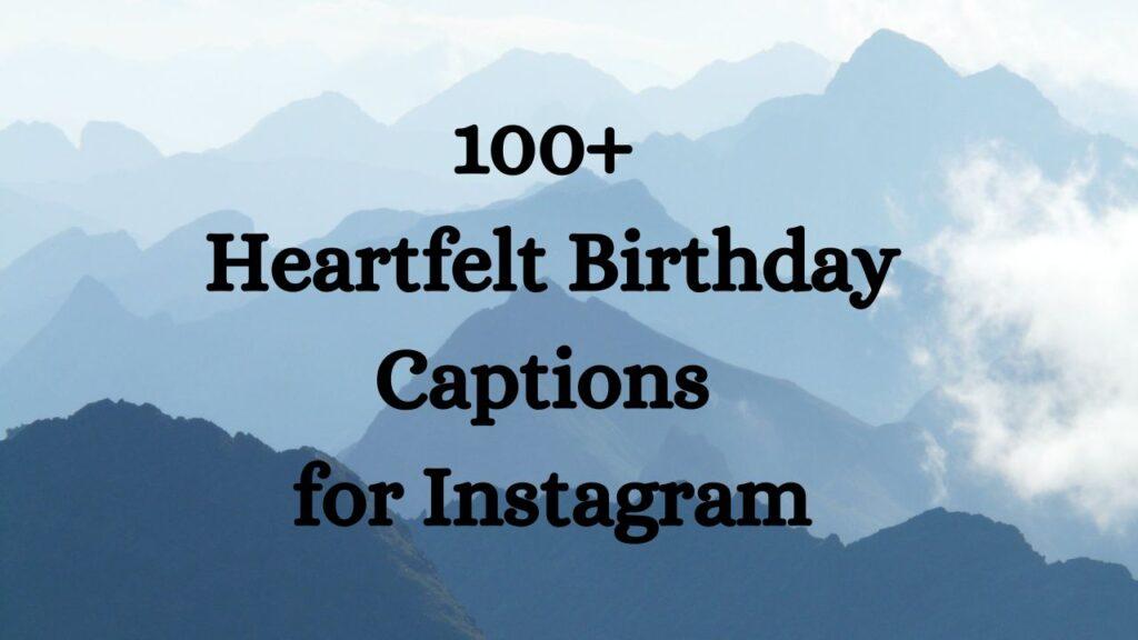 Birthday Captions for Instagram