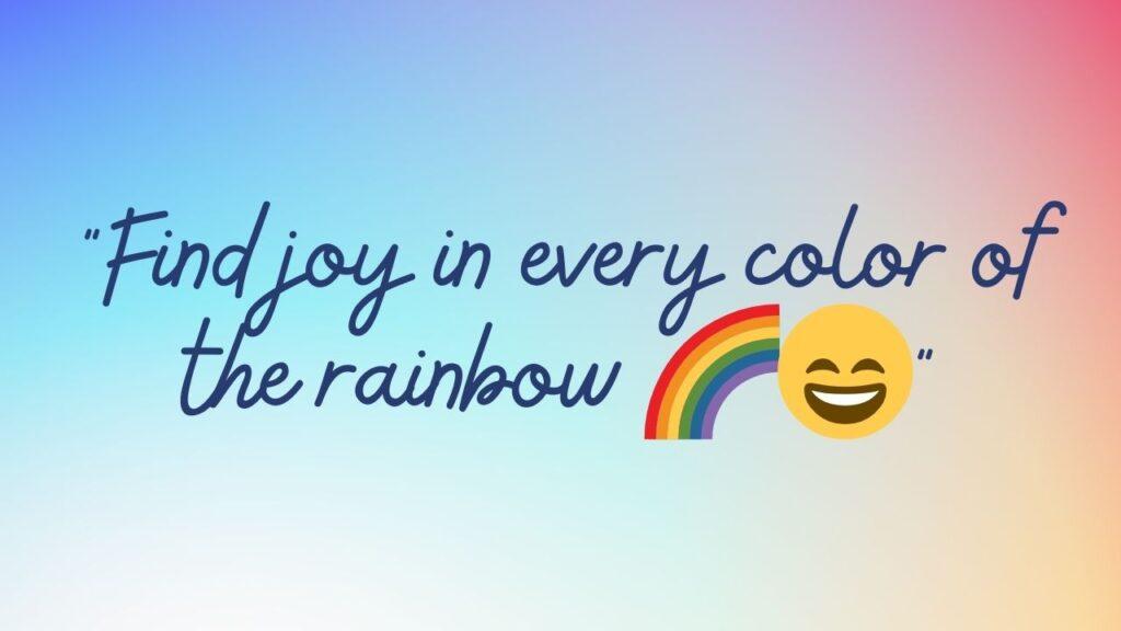 Rainbow Captions