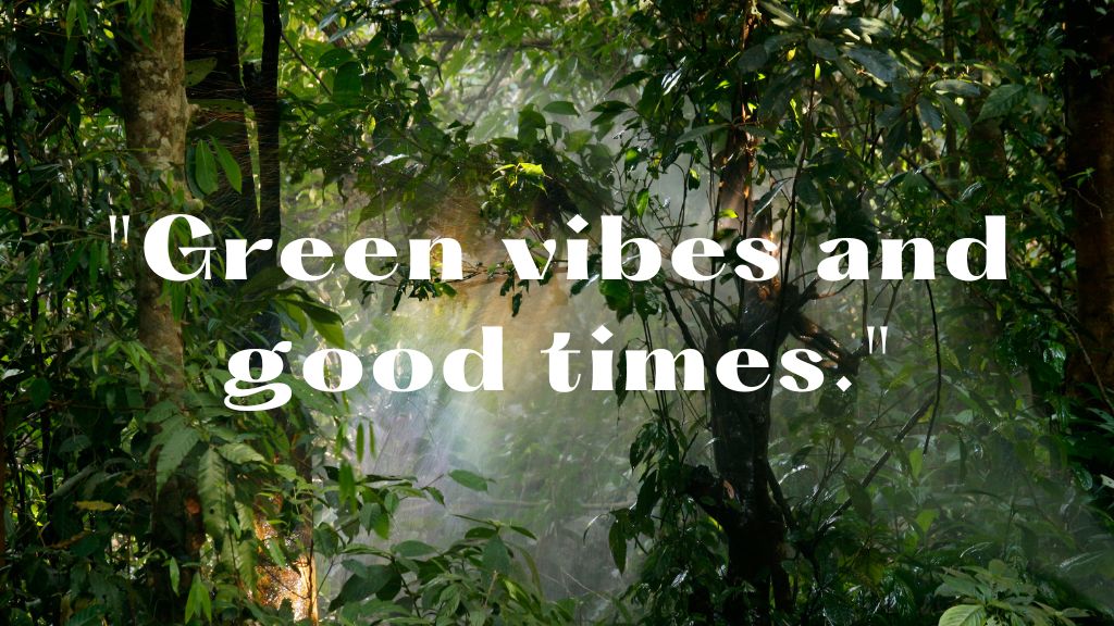 Green Nature Captions For Instagram